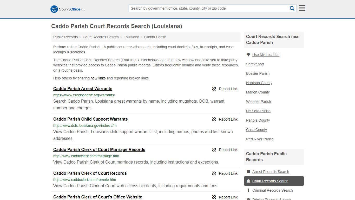 Court Records Search - Caddo Parish, LA (Adoptions ...